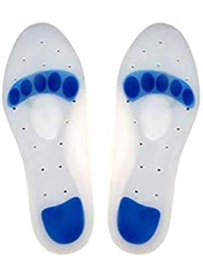 فرش فلات فوت سيليكون طبي، نعل داخلي مرن لدعم قوس القدم وتخفيف آلام القدم المسطحة، مريح جداً للأحذية الرياضية والكلاسيكية - Image 1